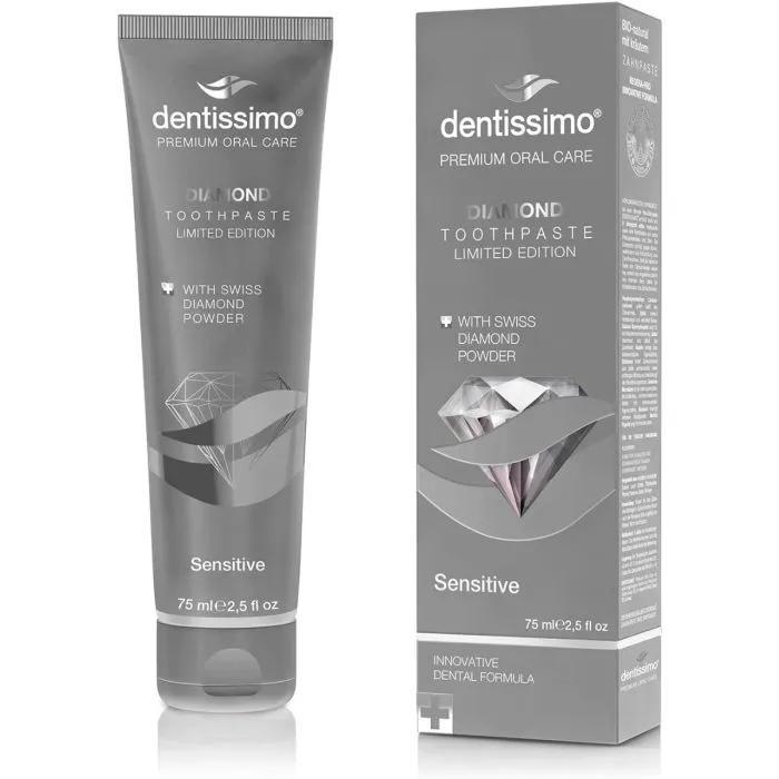 Dentissimo Diamant-Zahnpasta - Empfindliche Zähne und Zahnfleisch, 75 ml