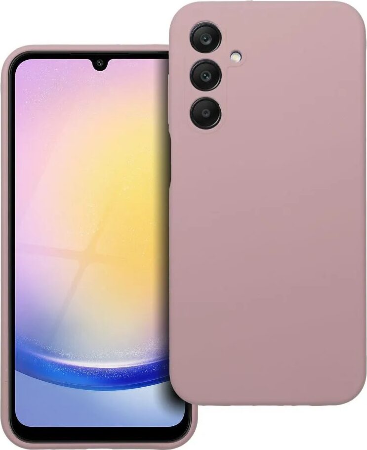 SILIKÓNOVÝ 2mm kryt mobilného telefónu vhodný pre SAMSUNG A25 5G púdrovo ružový