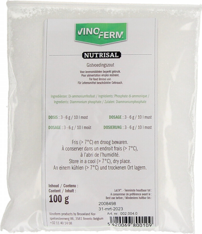 ich-zapfe Hefenährsalz - Vinoferm nutrisal 100g NEW-98937