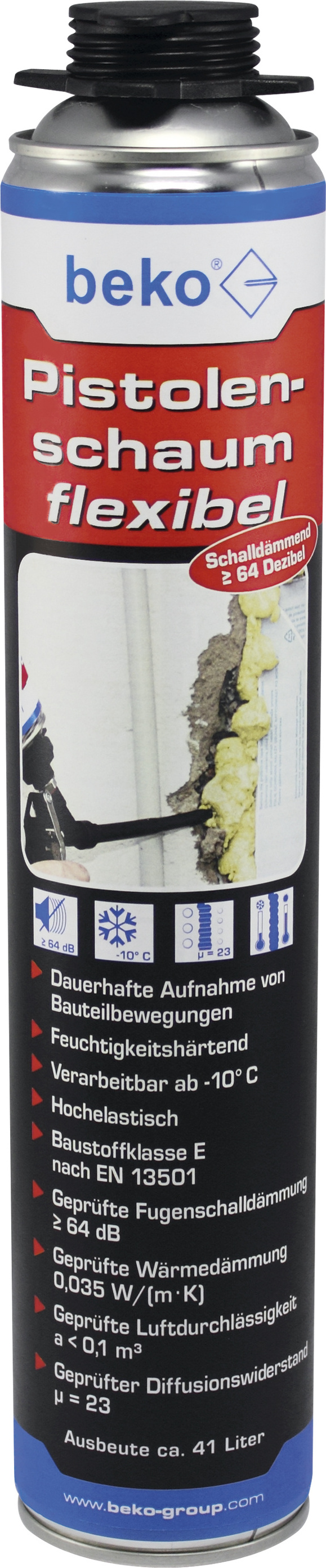 beko Pistolenschaum flexibel 750 ml Beko-280754