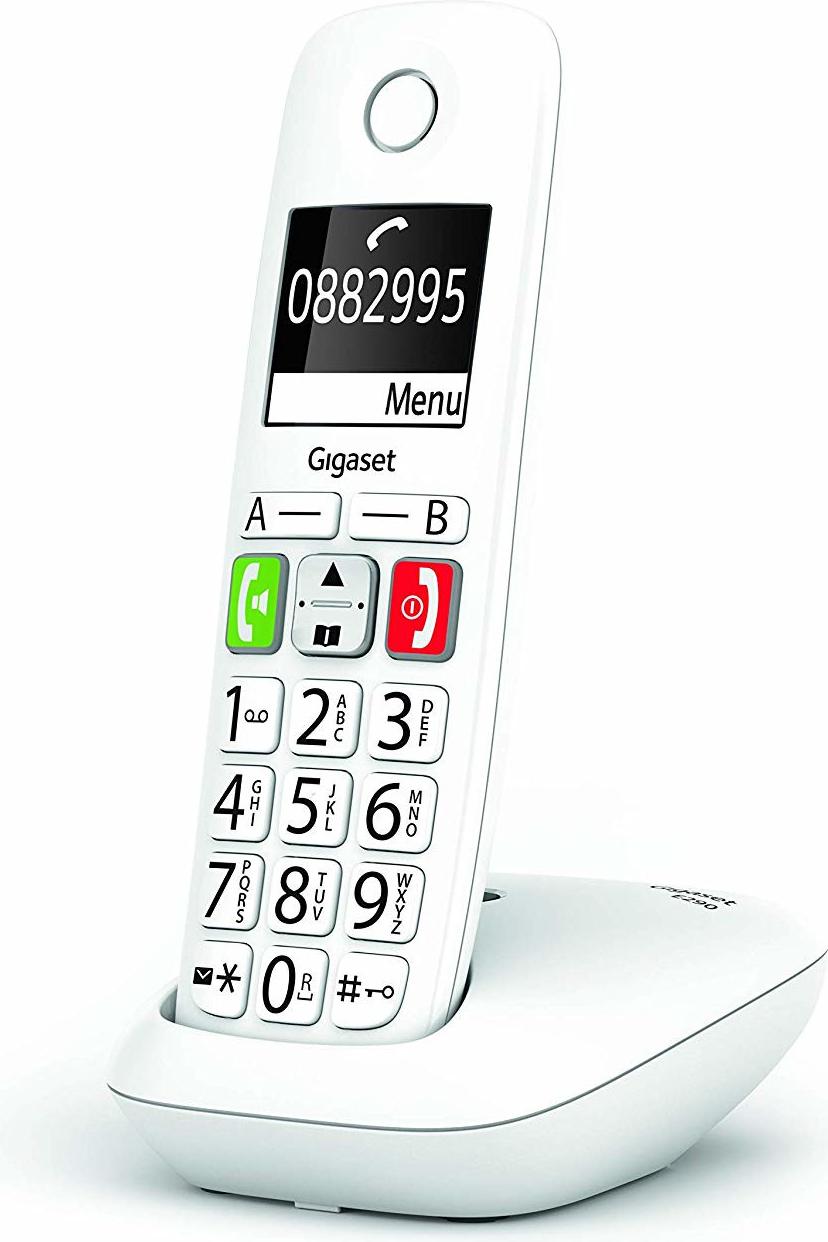 Gigaset E290 Analoges DECT-Telefon (Anruferidentifikation) weiß S30852-H2901-D202