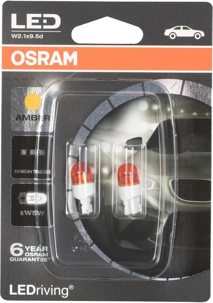OSRAM LED Premium Retrofit Amber W5W T10 Bulbs 2000K 1W 2855YE-02B EAN 4008321875600 Auto Lampe Premium E- Versand DE