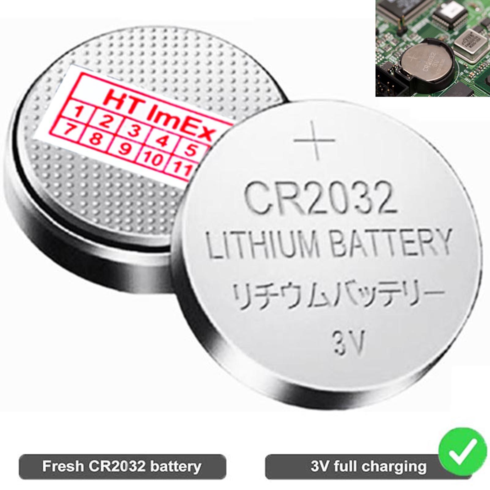HT ImEx RTC CR2032 BIOS Batterie CMOS Knopfzelle Akku Battery mit Steckerkabel für HP 620 G2 mini PC, DellProbook 5320m, 5330m, 6450b