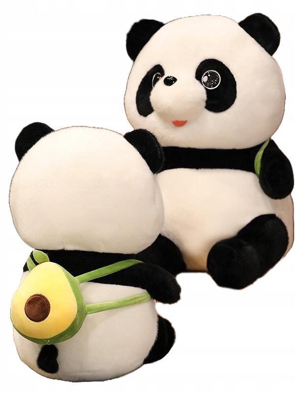 Granda Plüschtier Panda mit Avocado-Rucksack XL 42 cm