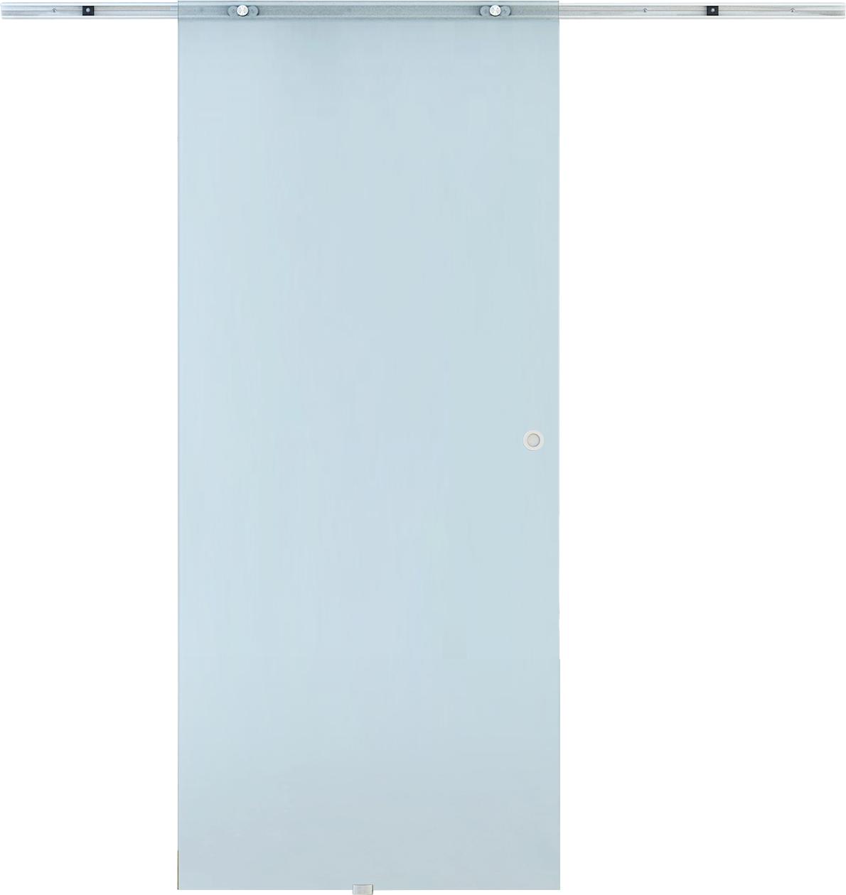 Homcom Glasschiebetür Schiebetür Glastür Zimmertür Mattglas 3-Maß B70-009