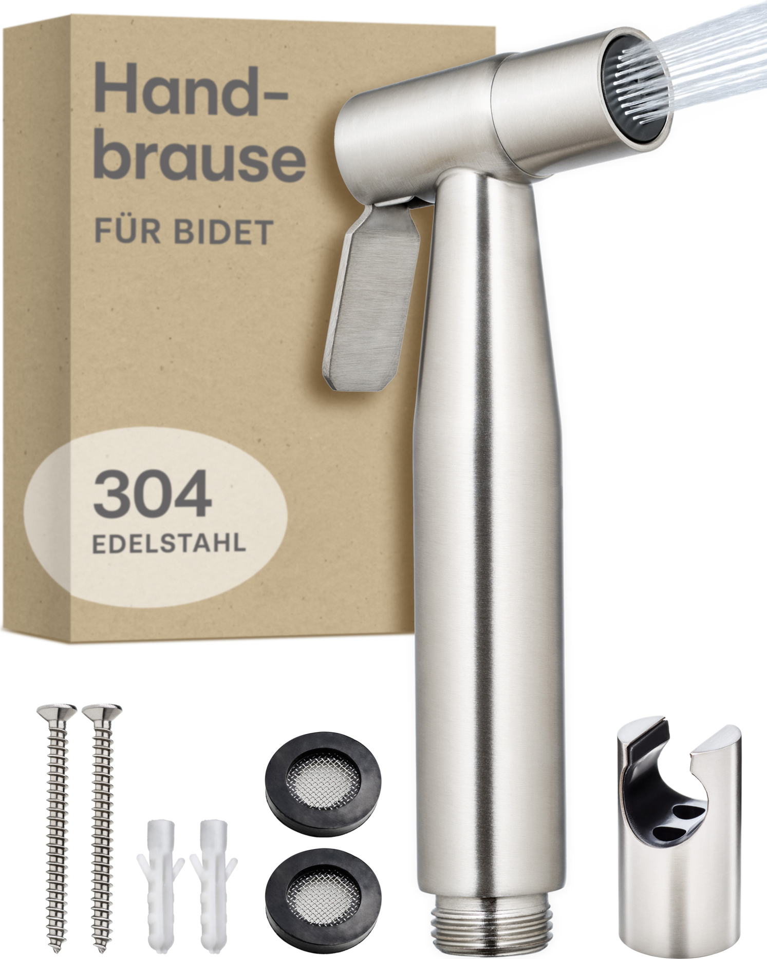 Handbrause Aus Messing – 2-in-1 Duschkopf Mit 140 Cm Schlauch & Wasserspar-Funktion