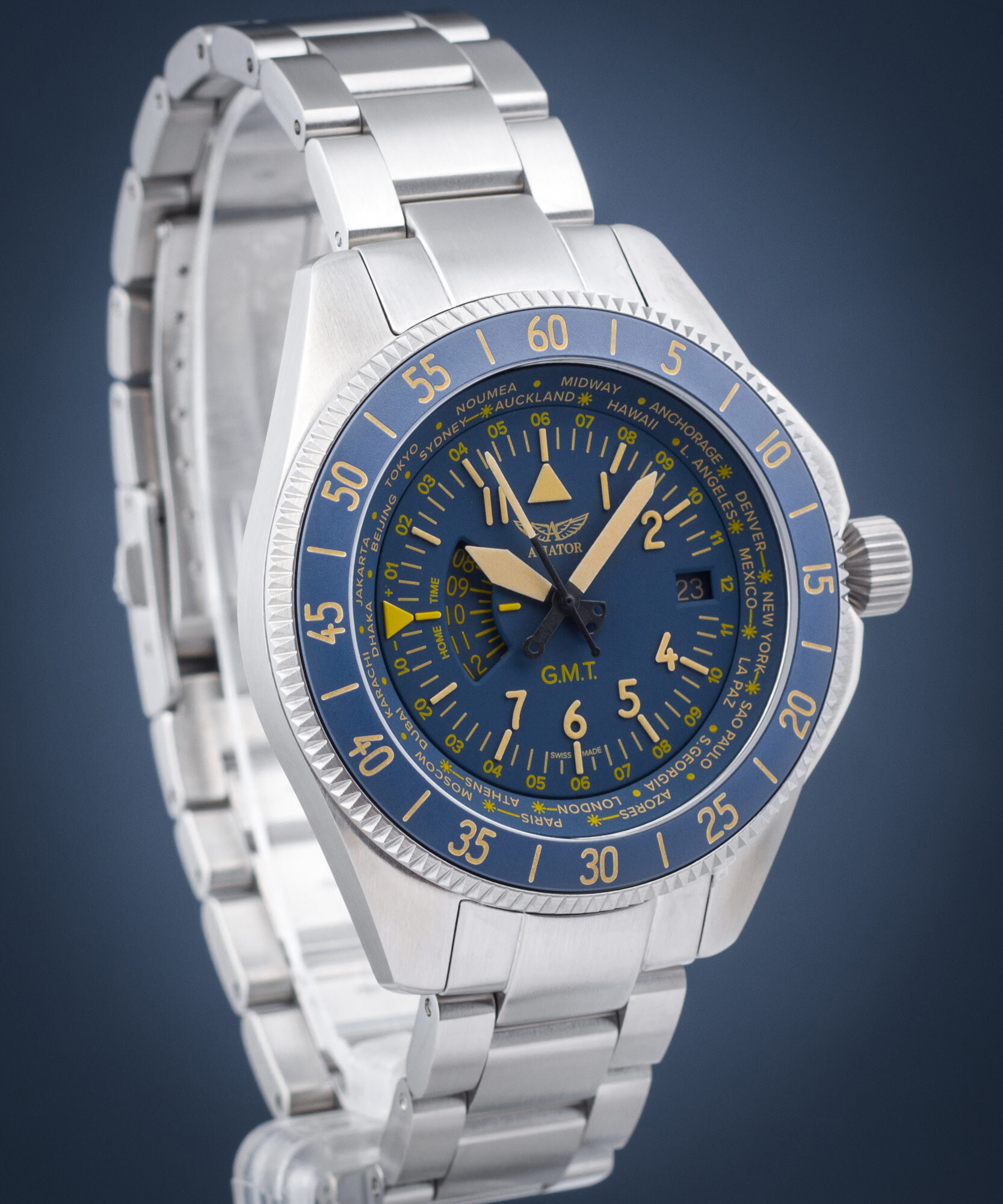 Pánske hodinky Aviator Airacobra GMT