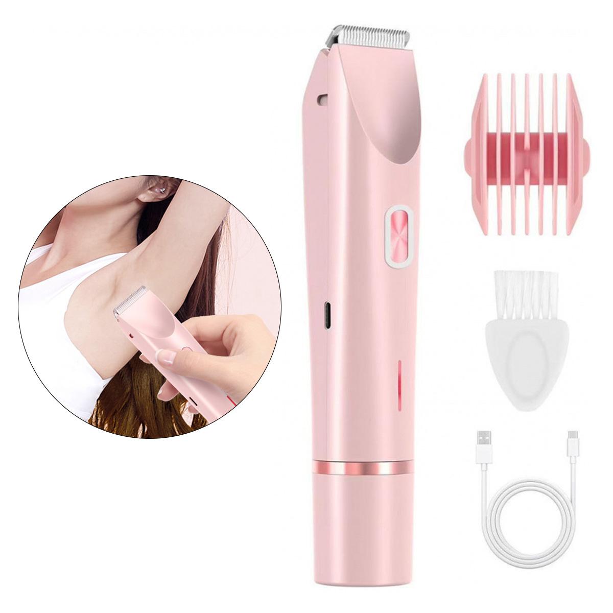 Dopwii Intimrasierer Damen–Nass/Trocken-Rasierer, wasserdicht, für Intimbereich,kabelloser & schmerzl. Gesichtshaarentferner für Schamhaare,Gesicht, Achseln KAUF-WOHN-HB1647-024