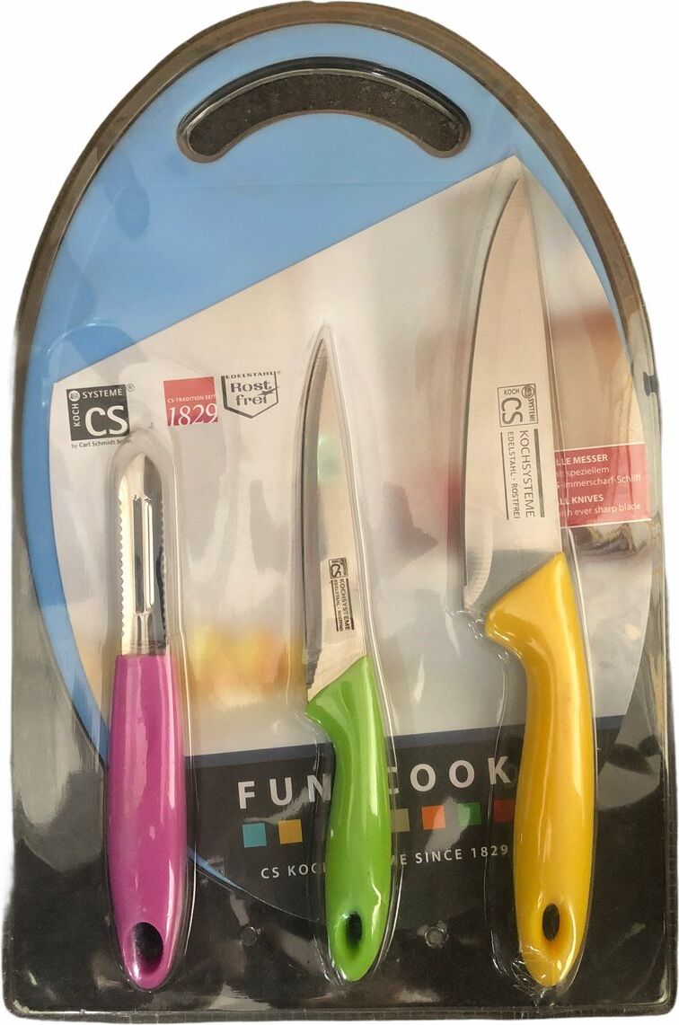 CS-Küchensysteme Messer-Set 4-teilig, Fun2 Cook Nr. 035198