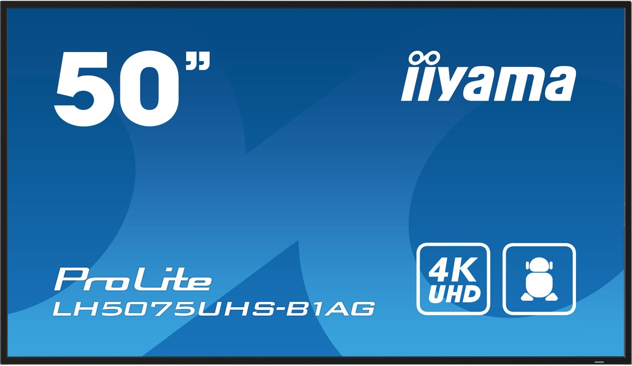 Moniteur Iiyama ProLite LE4341S-B1 – 43" 4K UHD, écran LCD, Haut-parleurs Intégrés