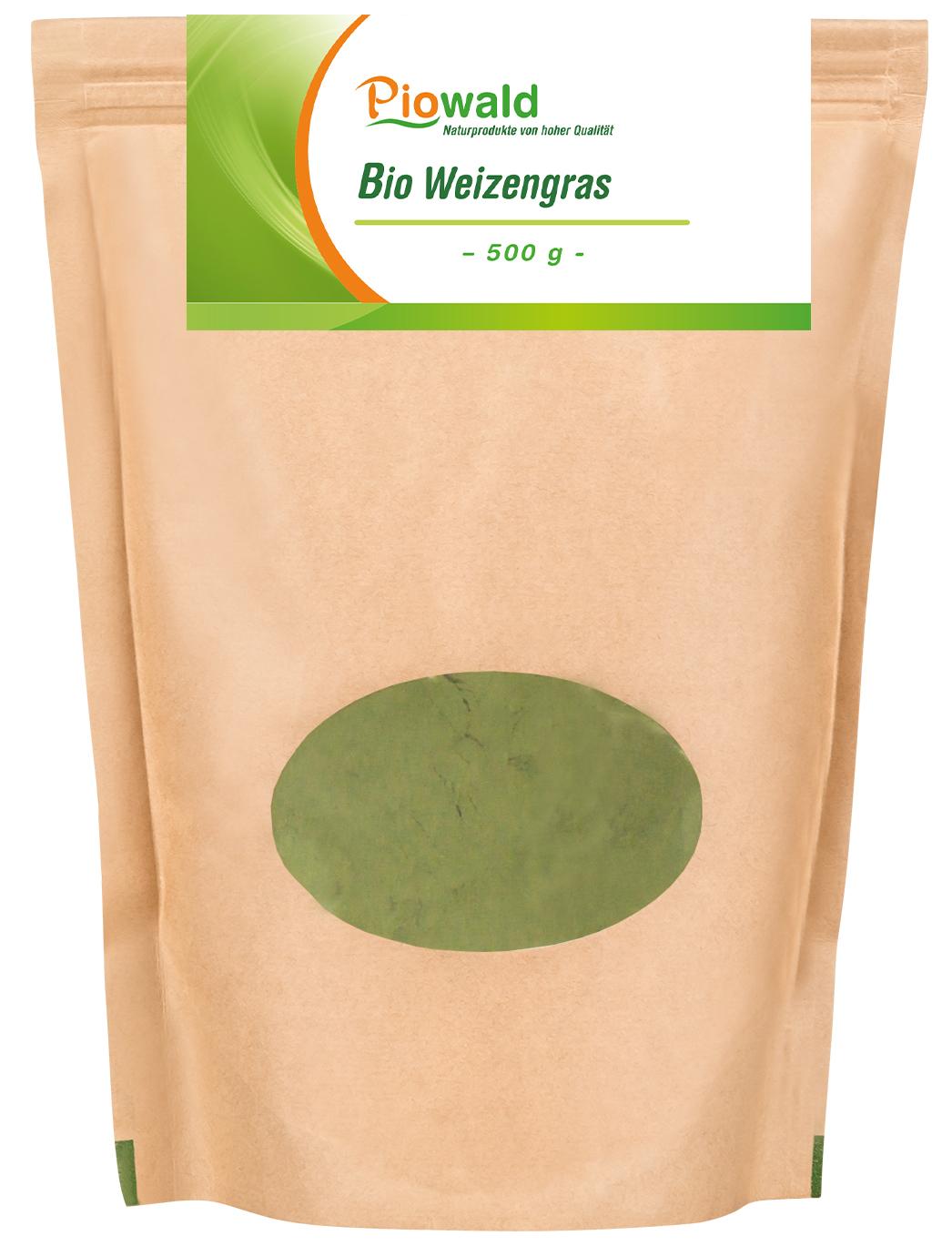 Piowald Weizengras - 500g Pulver A-4232-BIO