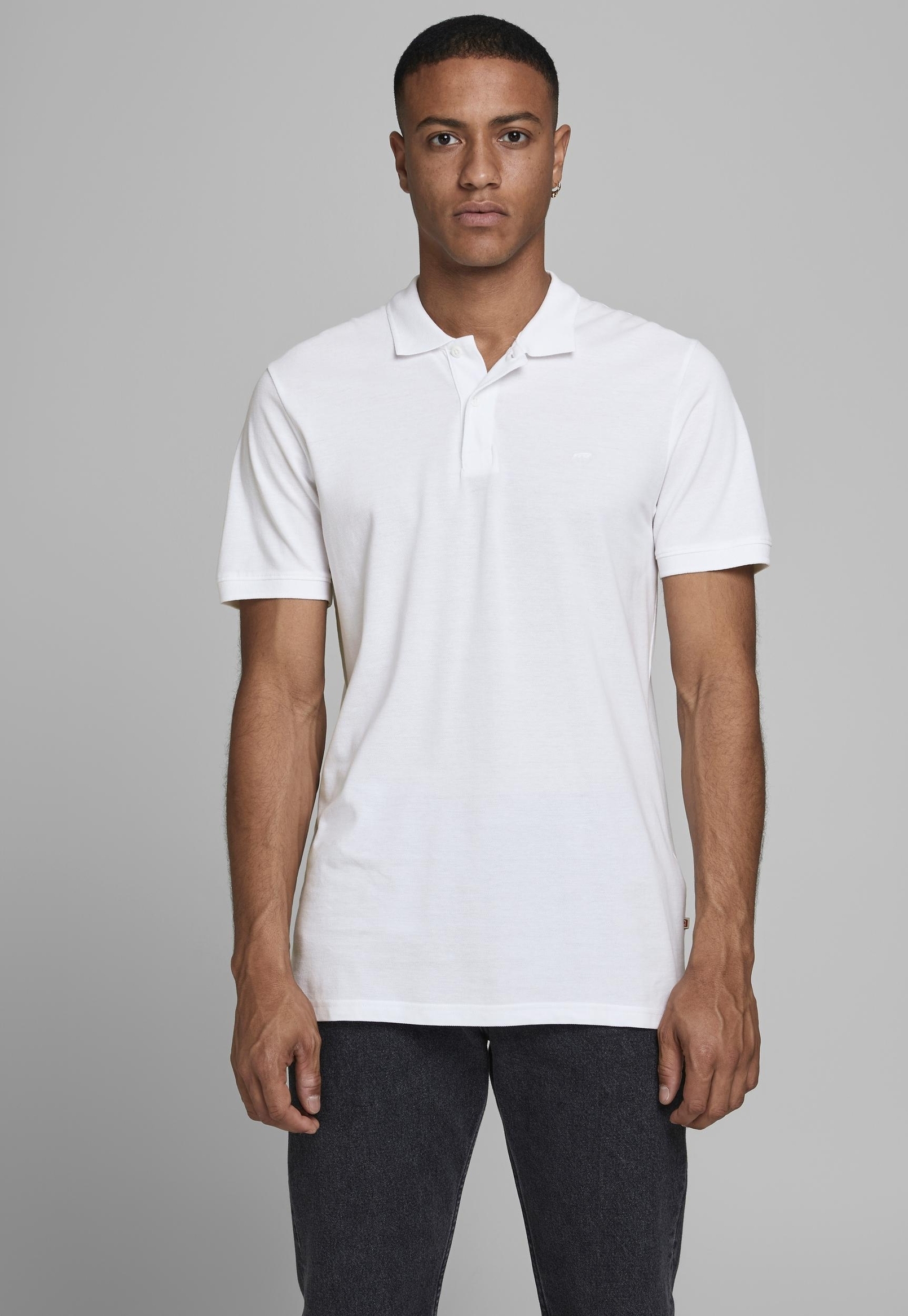 JACK & JONES Herren Poloshirt JJEBASIC Polo JJEBASIC POLO SS NOOS