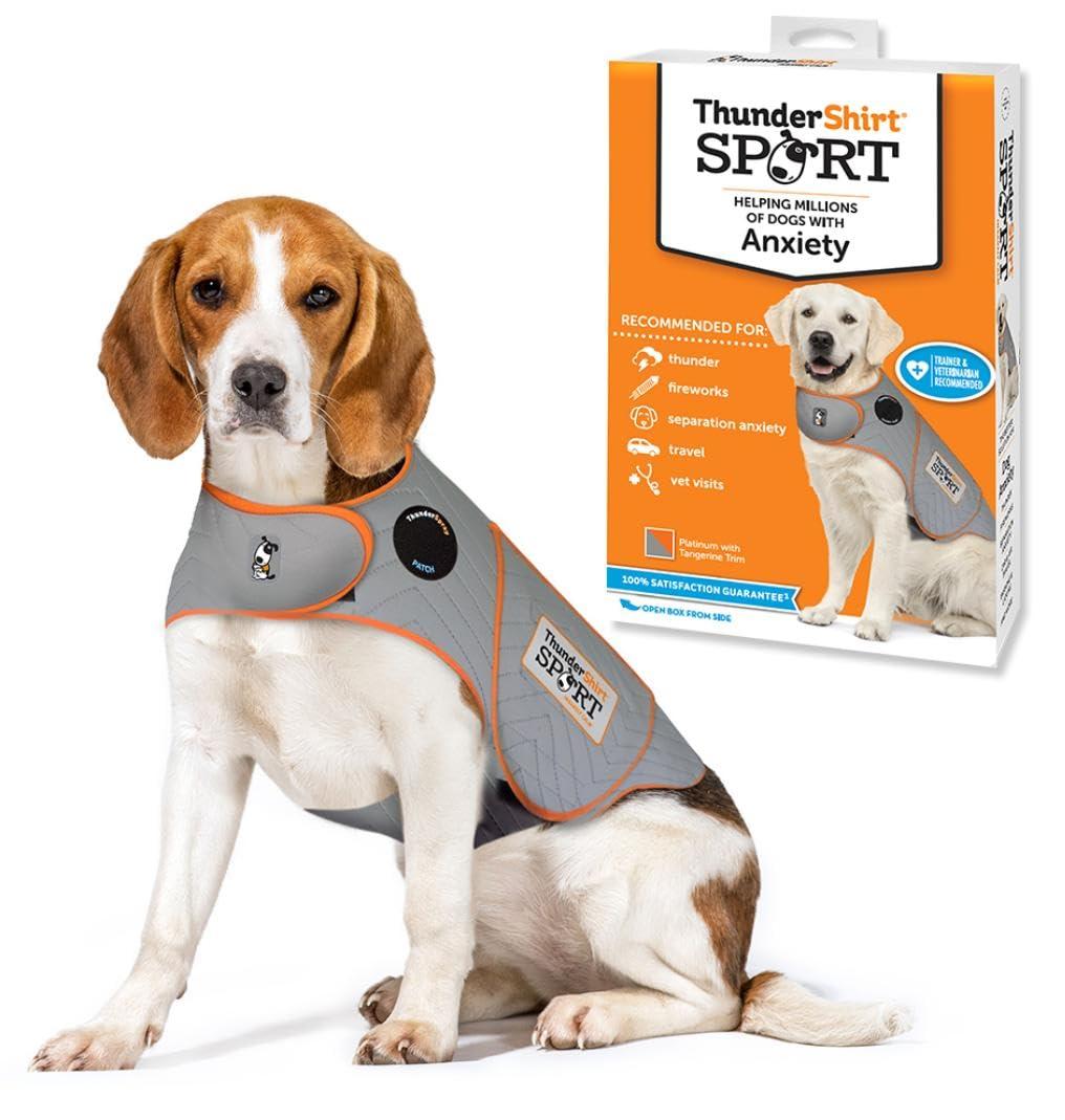 ThunderShirt Platinum Sport, Hundeweste für Hunde, zur Linderung von Angstzustän