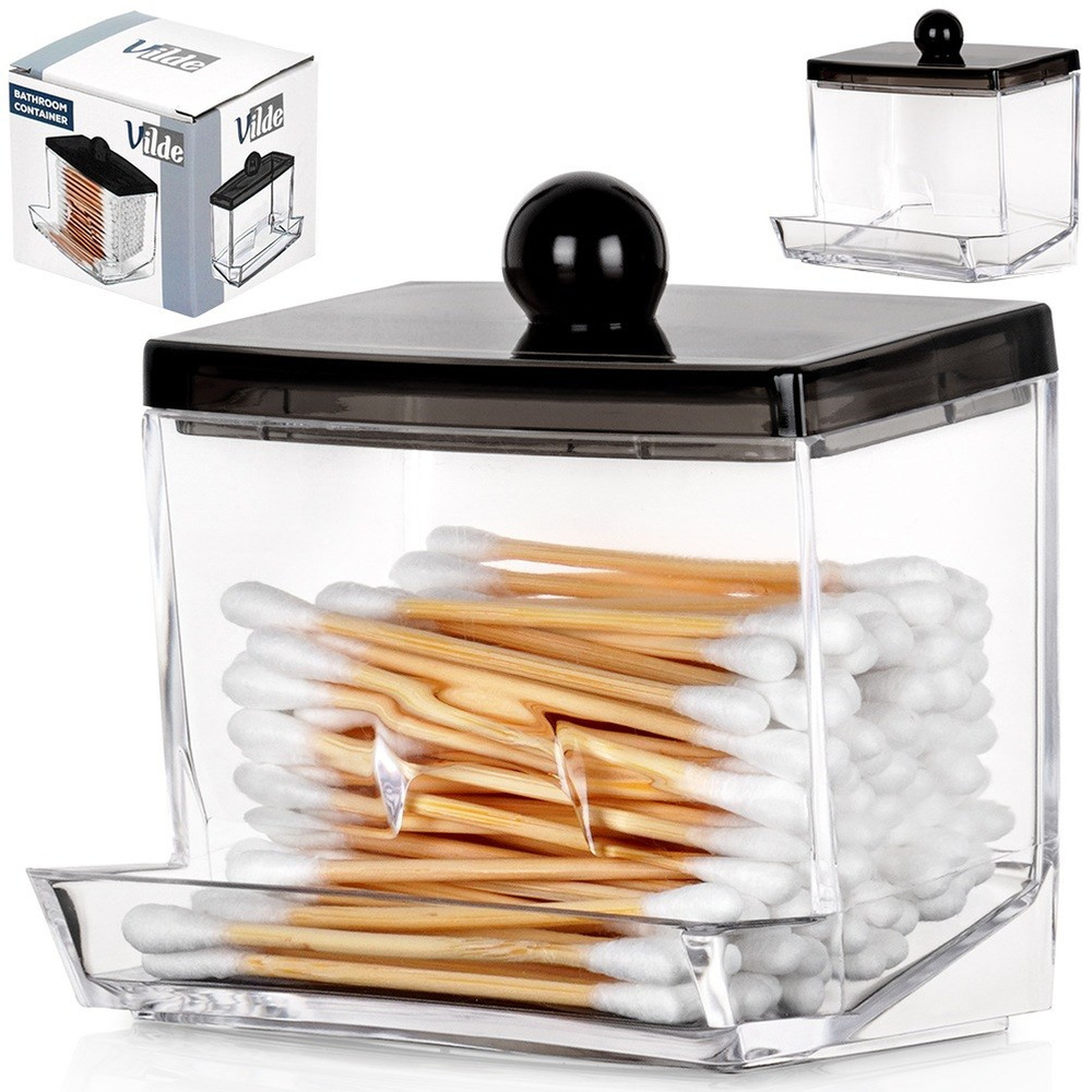 Vilde Wattestäbchenbehälter Wattestäbchendose Behälter für Wattestäbchen