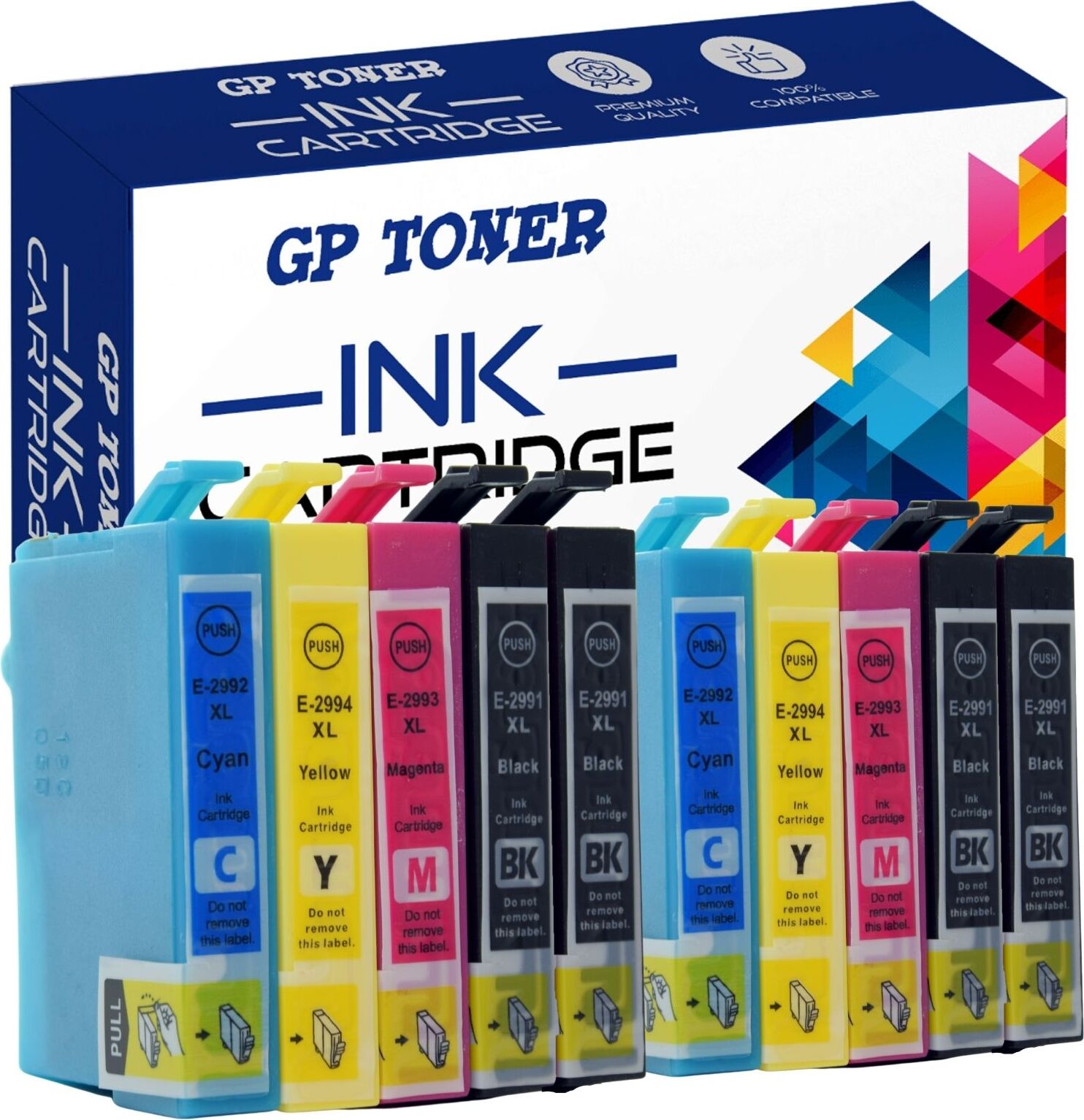 10x Kompatibilna Kazeta pro Epson 29XL XP-235 245 247 330 332 342 345 432 435 442 445