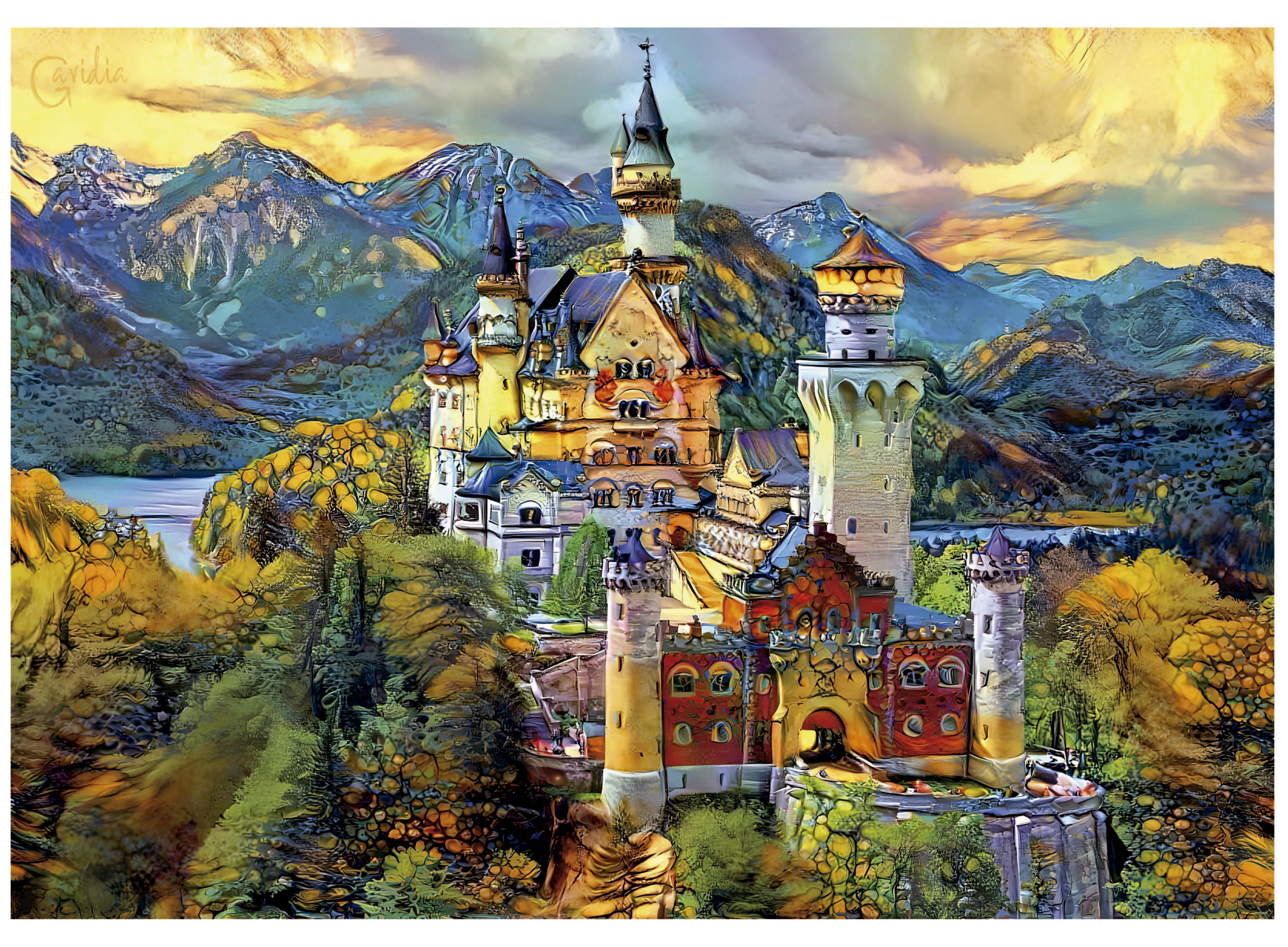Educa Puzzle Neuschwanstein Castle - 1000 Teile - Jigsaw Puzzle 19933