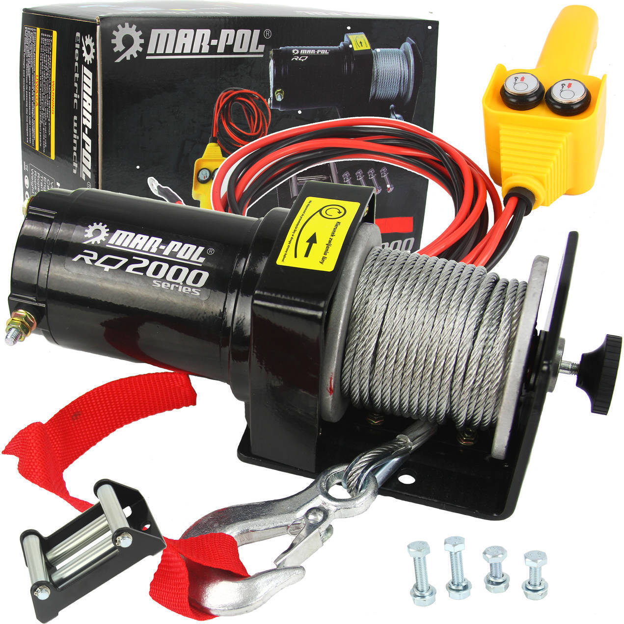 Seilwinde Elektrisch 230v 12V 4500lbs/2041kg Offroad Motorwinde