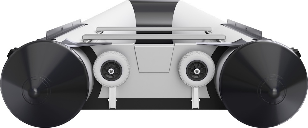 SUPROD LD160 Roues De Mise à L'Eau Inox Pour Annexe Et Petit Bateau Gonflable – Pliantes, Incassables, Jusqu'à 2.4m