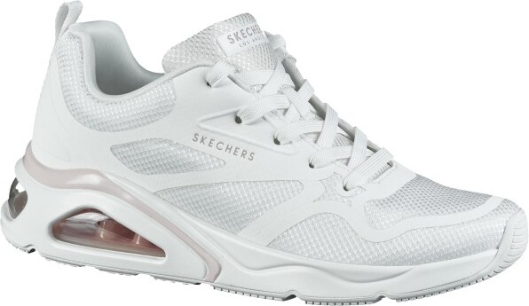 Skechers Tres-Air, dámske sieťované tenisky, športová obuv v bielej farbe, Air Cooled Memory Foam Footbed, Skech-Air Outsole