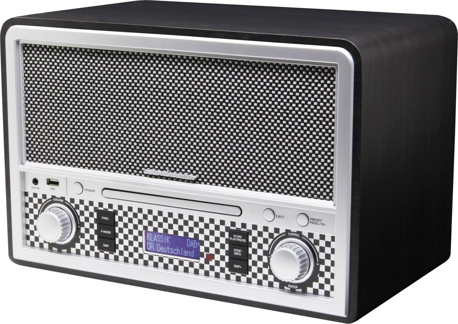 Soundmaster NR955SW, Digital, DAB+, FM, PLL, Spieler, CD, CD-R, CD-RW, Abspielen/Pause, Skip down, Skip up, Stopp, 8 W