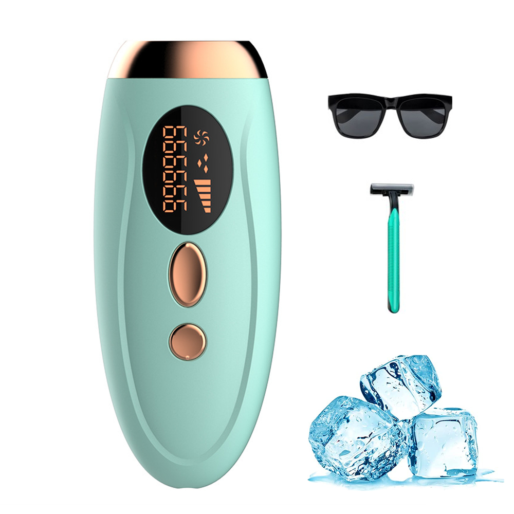 Xdovet Laser Haarentferner Dauerhafte Sicherste Haarentfernung 5X IPL Laser-Haarentfernung Gerät zur Entfernung mit Hautsensor für Frauen Männer,Gruen X Xhtang 304