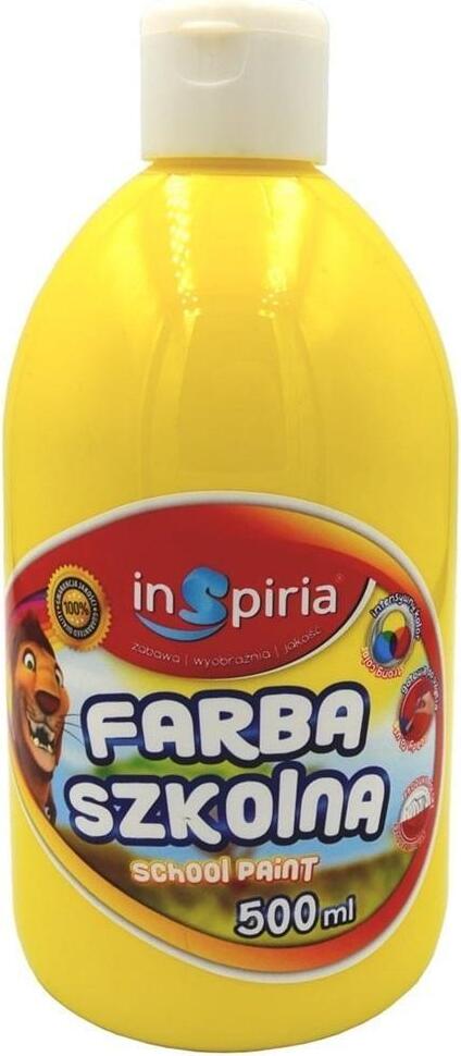 InSpiria Schulfarbe Gelb 500 ml (Schulbedarf und Schrein, Farben)