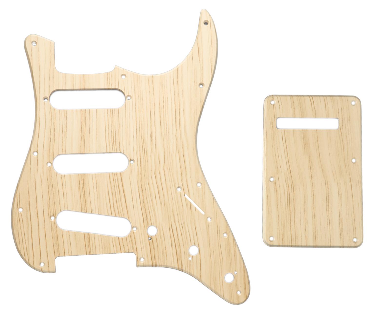 TWO TREES Schlagbrett für E-Gitarre mit rückseitiger Abdeckplatte C Ersatzteil für Schlagbrett für E-Gitarre