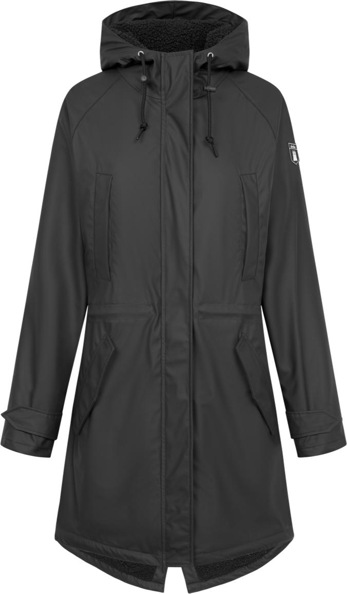 Derbe Hamburg Mantel Damen Friese Tidaholm schwarz M W-01-PU-Friese-Tidaholm-Glitter-0920-9611-38
