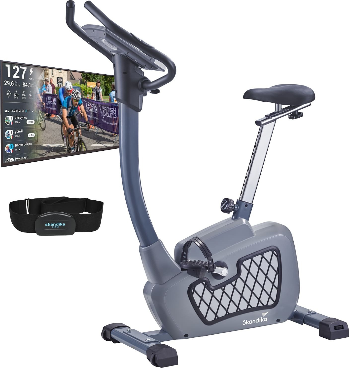 Ergometer Wiry mit iConsole+ und Kinomap