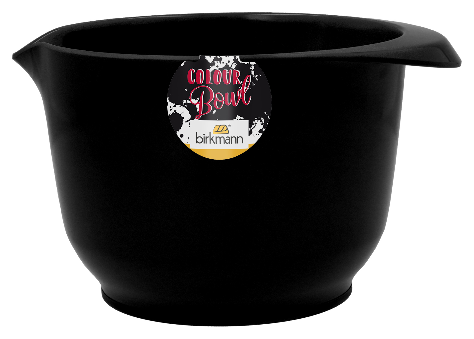 RBV Birkmann IRKMANN Rühr- und Servierschüssel, 1,5 Liter, schwarz, aus Melamin, standfest, kratzfest, BPA-frei, 709348