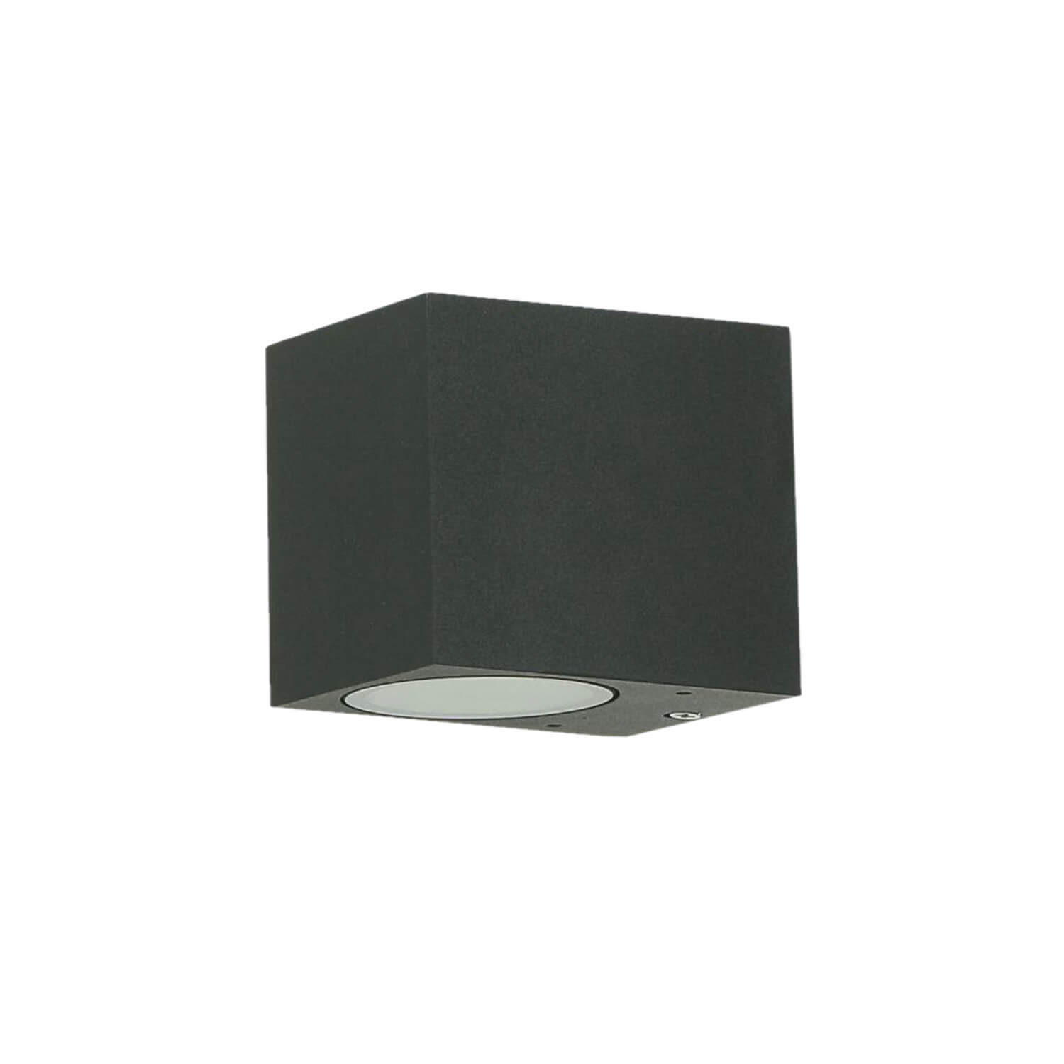 Licht-Erlebnisse AALBORG Moderner Wandstrahler für Außen Downlight Aluminium GU10 IP44 Außenlampe Balkon Haus Gartenbeleuchtung 30813