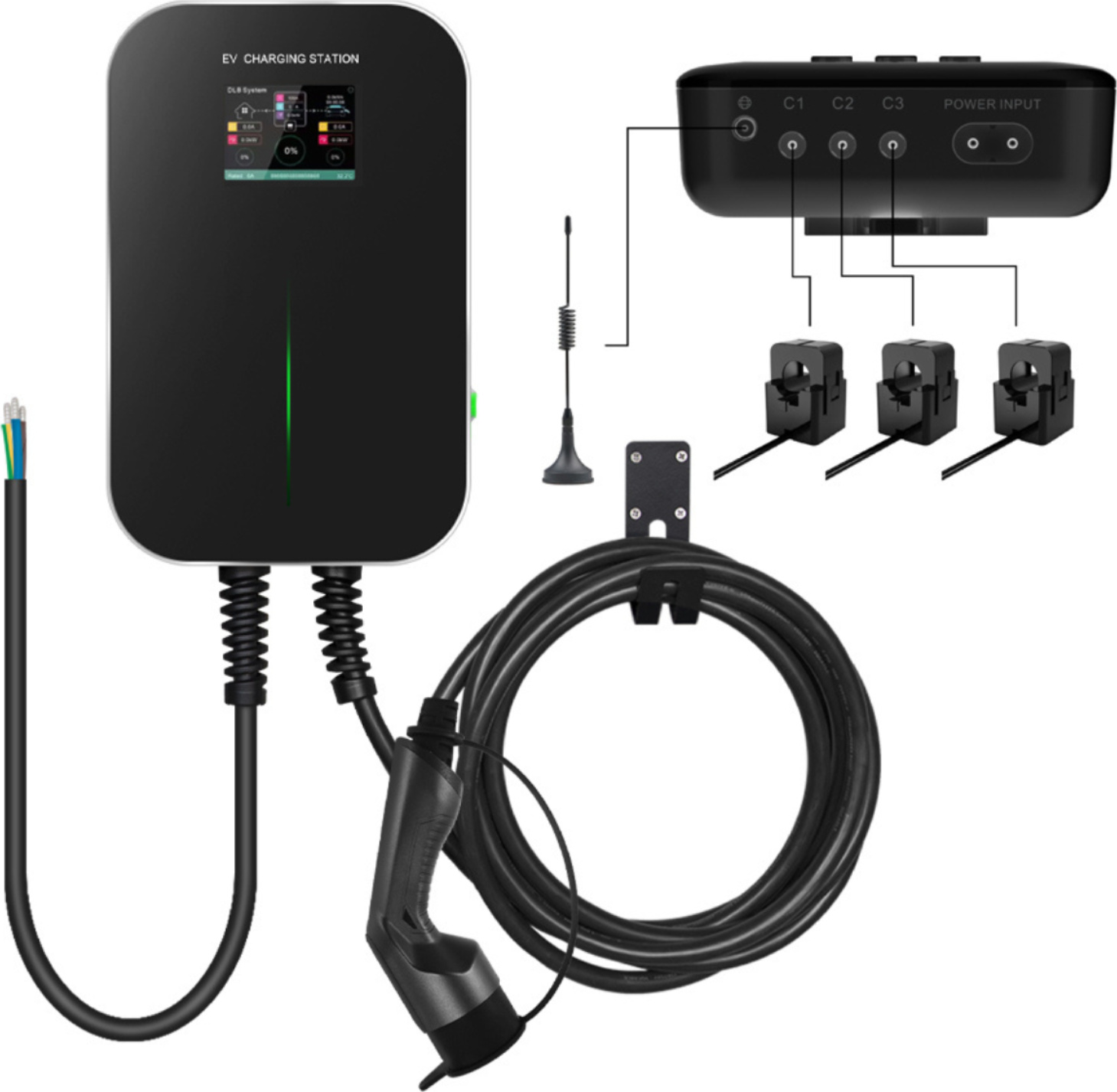 Besen Pro 11 kW mit dynamischem Lastausgleich - Mit App - 5 Meter Ladekabel Typ 2 Wallbox-BC-11KW-APP-DLM