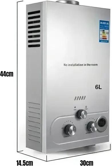 OEM LPG-Gas-Wasserheizer, 16 kW Leistung, 8 L/min Warmwasserleistung, wandmontiertes Design, 6L 3302