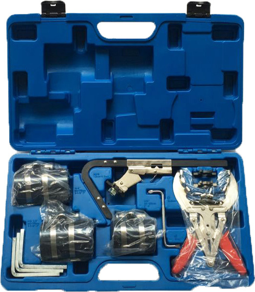 KFZTEILESCHNELLVERSAND24 Kolbenring Spannband Satz Kolbennutreiniger Werkzeug Kolbenringzange KFZ 4885