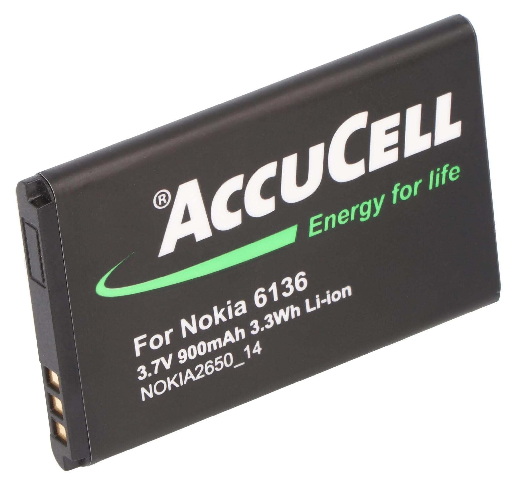 AccuCell Akku passend für PEAQ PMP300 Handyakku PMP 300 Seniorentelefon, Großtastentelefon 3,7V 900mAh ACN-PEAQ