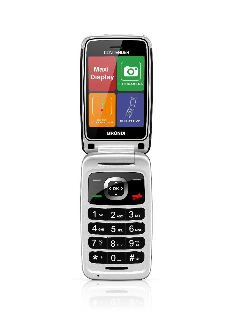 Brondi Contender Modrý kovový mobilný telefón