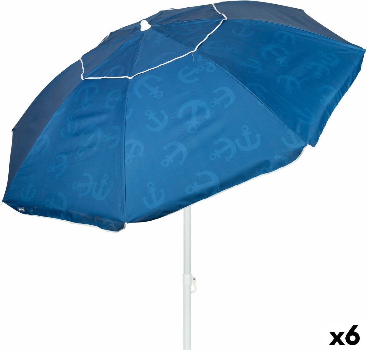 Sonnenschirm Aktive Blau 220 x 210 x 220 cm (6 Stück)