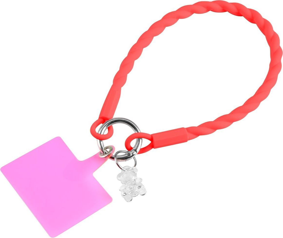 Univerzálny reťazový popruh na mobilný telefón univerzálny popruh na krk pre puzdrá na mobilné telefóny nylon, farba:červená