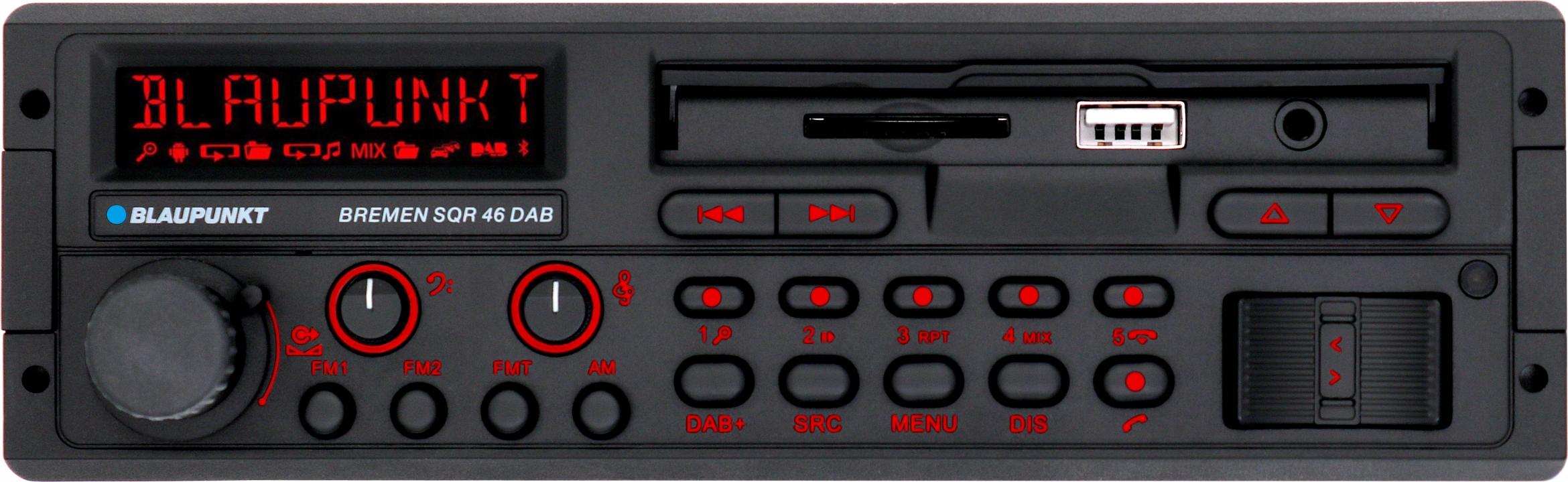 BLAUPUNKT Bremen SQR 46 DAB - Bluetooth | DAB+ Digitalradio | MP3 | SD | USB Retro Autoradio