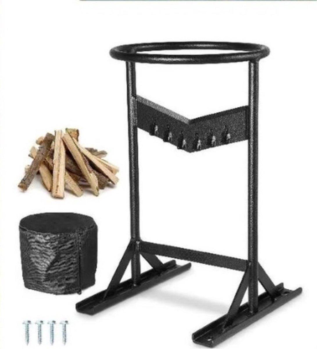 Happyment XL Holzspalter – Handhölzer-Splitter mit V-Sicherheitsmesser – Schwarz