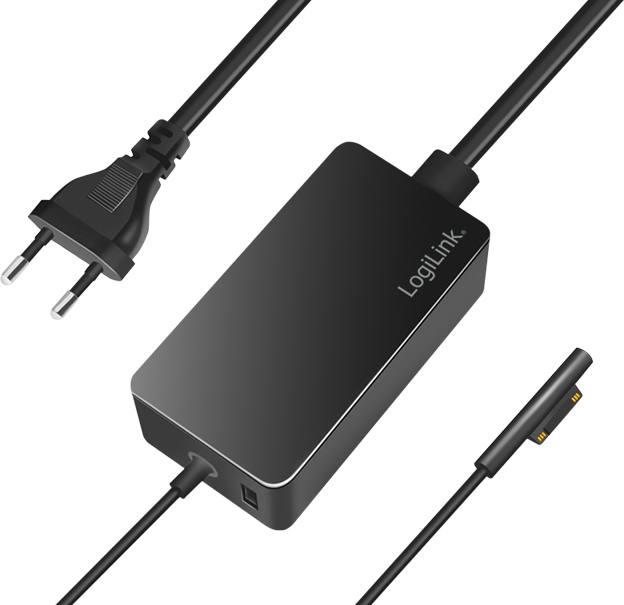 Napájací zdroj LogiLink pre notebooky Surface 65 W čierny