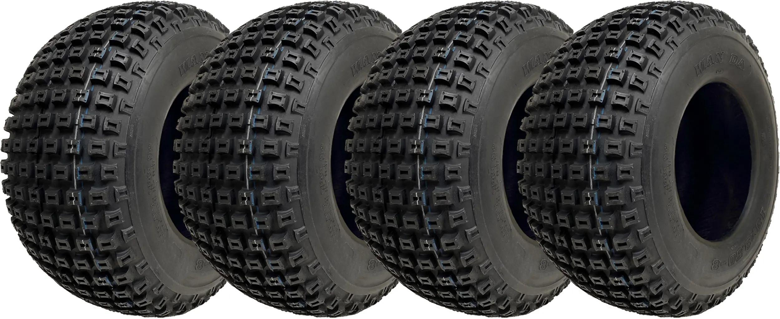 18x9.50-8 Knobby ATV Quad Trailer pneumatiky 4ply Wanda P322 bezdušové pneumatiky (sada 4)