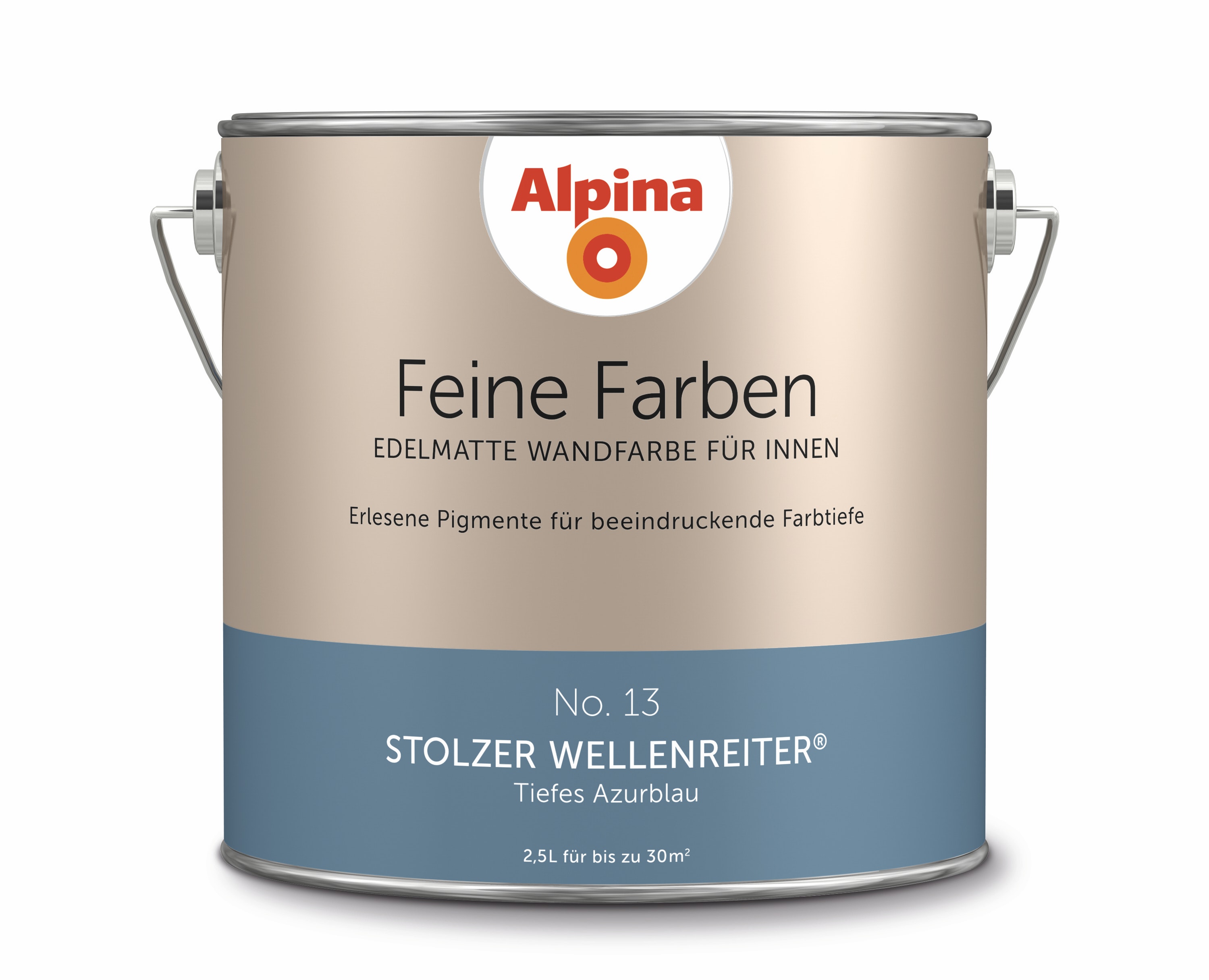 Alpina Wandfarbe Feine Farben (2,5 l, Ruhe des Nordens, No. 14