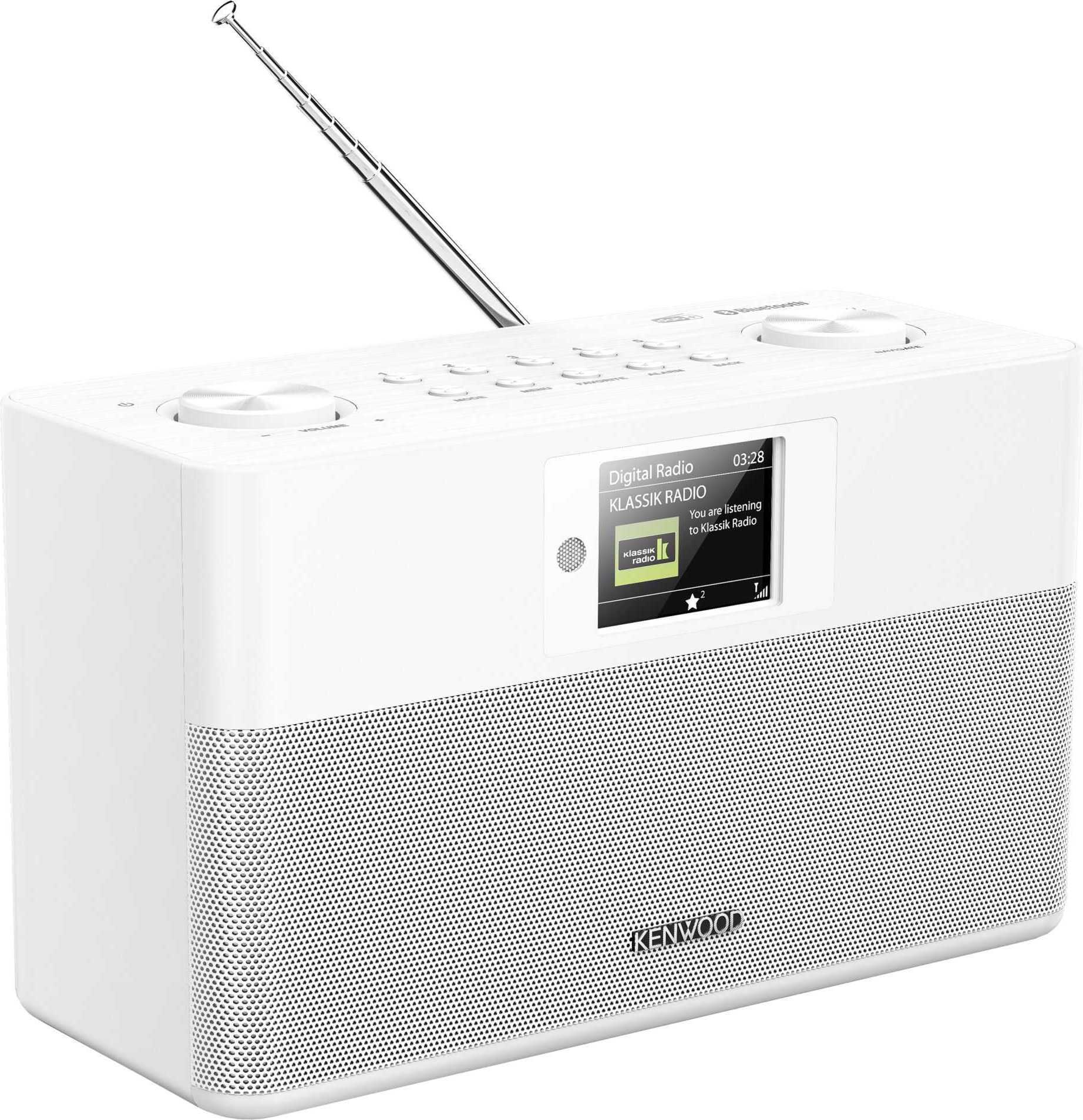Kenwood CR-ST80DAB-W weiß | Stereo Kompaktradio mit DAB+ und Bluetooth Audiostreaming CR-ST80-DAB-W