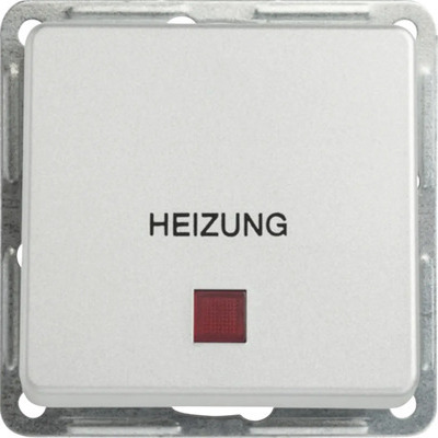 ROTH LANGE Heizungsnotschalter mit Wippe + Aufschrift Heizung Plus silberplus 57821