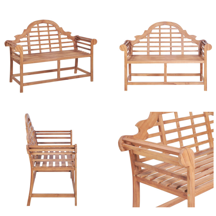 vidaXL Gartenbank 127x58,5x92,5 cm Massivholz Teak - Gartenbank - Gartenbänke - Gartenbank Aus Holz - Terrassenbank