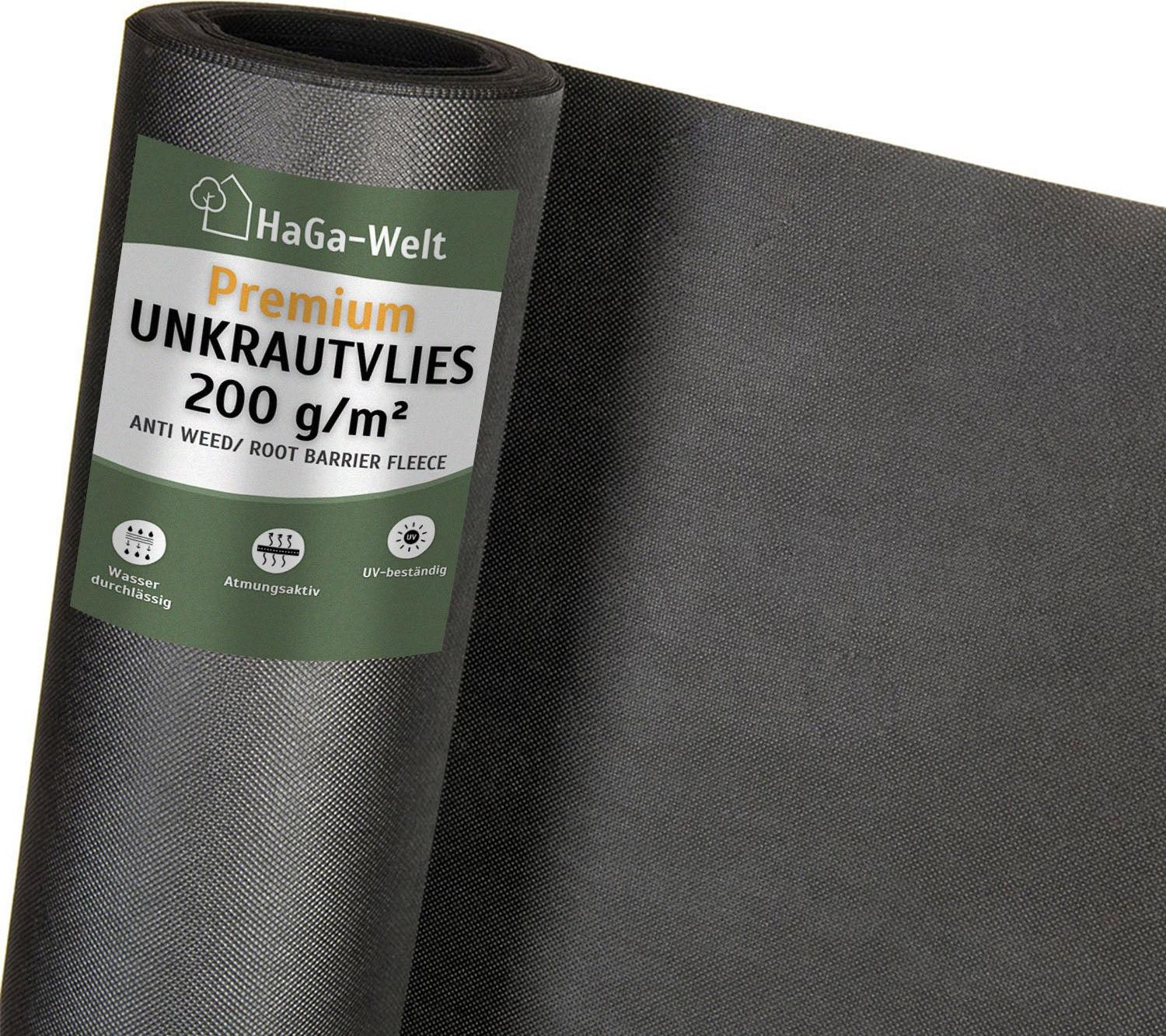 HaGa-Welt Premium-Unkrautvlies 200g/m² – verabschieden Sie sich von Unkraut im Garten – Default Title V200-100-lfm