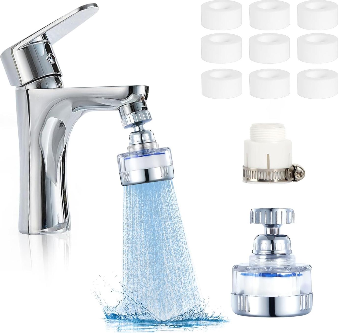 Markenlos Wasserfilter für den Wasserhahn - Wasserfilter Wasserhahnanschluss - Wasserfilter Wasserreiniger