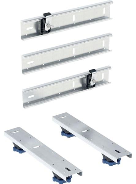 Geberit Set Füße und Traversen für Duschwanne aus Sanitärcryl, Füße höhenverstellbar 6-12 cm, 550.950.00.1