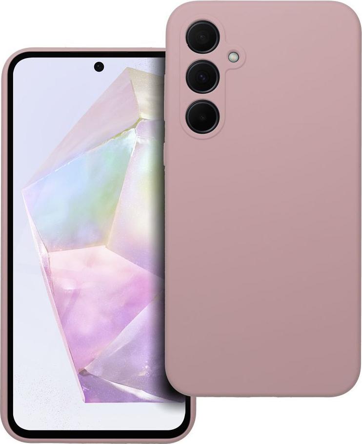 SILIKÓNOVÝ 2mm kryt mobilného telefónu vhodný pre SAMSUNG A35 5G púdrovo ružový